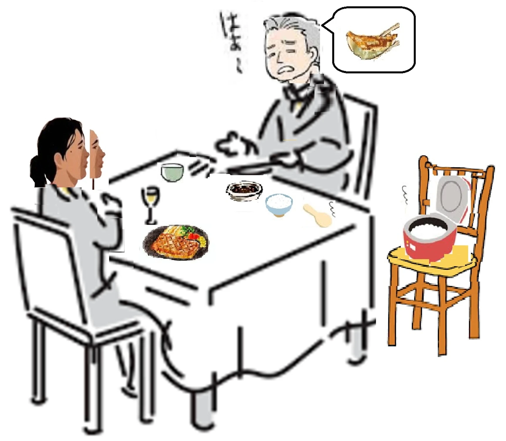 ご飯炊いてるから